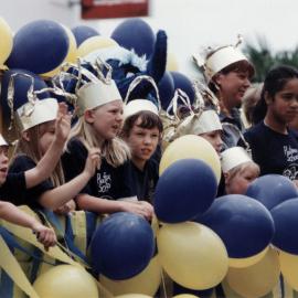 Christmas parade 1999; Plateau School.