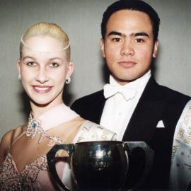 Ballroom dancing; April Van Dam, William Phillips win a New Zealand National Championships title.