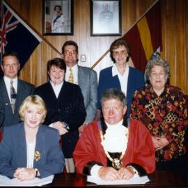 Upper Hutt City Council members 1998-2001; partial group.