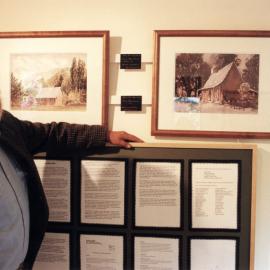 Efil Doog Garden of Art; paintings by artists associated with Pumpkin Cottage.