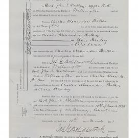 St John's Church (Trentham) Marriage Certificates c1881-1897