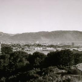 Upper Hutt; looking north-west from Wallaceville Hill Road.