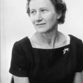 Hazelwoods; staff member Mrs Barbara Conner, wools.