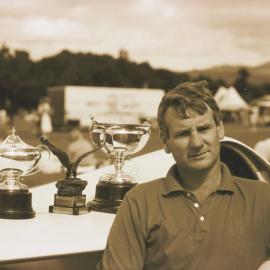 Gliding club; Tony van Dyk and trophies.