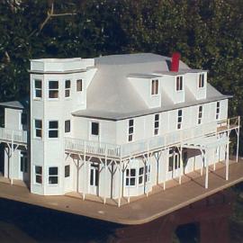 Scale model building; 'Bonnie Glen', or 'McCurdy's Castle'; view 1.