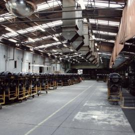 Dunlop tyres; moulding; Autoform presses and hammock racks