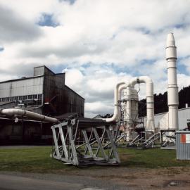 Dunlop raw materials; mixers; fume extraction and 'Banbury' mixer tower