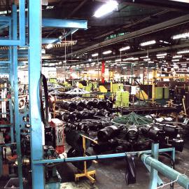 Dunlop tyre assembly; radial area; transfer carousels