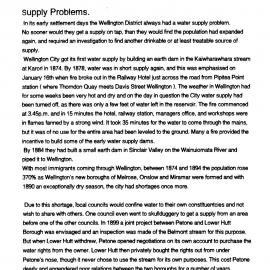 History of Birchville Dam