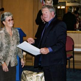 Rex Kirton's farewell, Wellington Racing Club; Caryll Moffatt, Rex Kirton.
