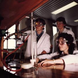 Central Institute of Technology in operation; chemistry laboratory.