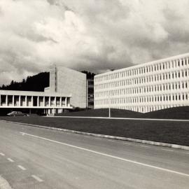 Central Institute of Technology buildings; main and administration buildings, from the north.