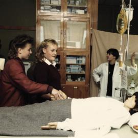 Central Institute of Technology in operation; Heretaunga  College students visit; area unidentified.