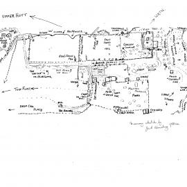 Map of McCurdy's Castle and surroundings, drawn by Jack Danahay, 1980