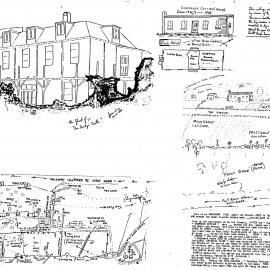 McCurdy's Castle; sketches and map of surroundings, 1990