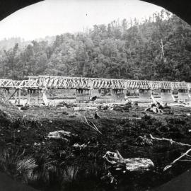 Hutt Valley history 14; railways. Silverstream railway bridge 1 (1875-1903).