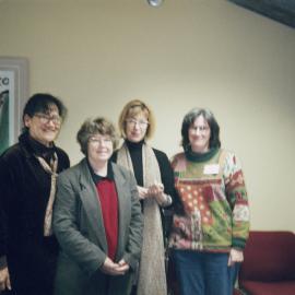 Oral history training, National Library; Meri Ahpene, Yvonne Airey, Judith Fyfe, Nicola Frean.
