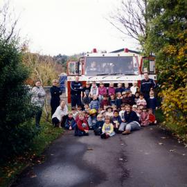 Silverstream Kindergarten; fire brigade visit