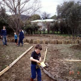 Silverstream Kindergarten footpath 2; preparation
