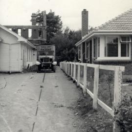 Sewer, 22 Royal St; Quick-Way truck shovel.