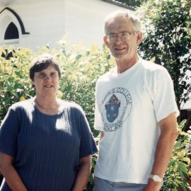 St Hilda's Anglican Church clergy 2000; new co-vicars Graham and Elizabeth Body.