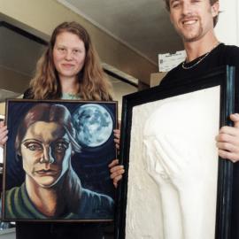 Archibalds' Gallery; Kate Lepper and Clayton Homer exhibiting artworks.