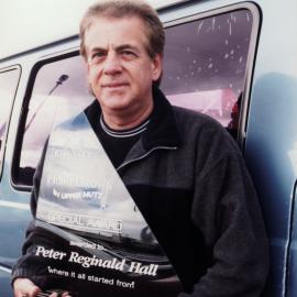 Millennium; "Home Grown in Upper Hutt" CD; Peter Hall with award made from broken window which started the project.