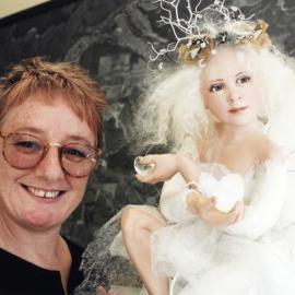St Hilda's Anglican church; Arts and Crafts Festival 2000; Debbie Pointon and fairy 'doll sculpture'.