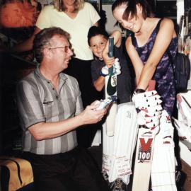 Chamber of Commerce Christmas Click-and-win competition winning family.