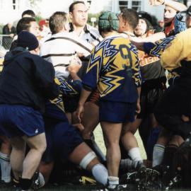 Rugby League; Upper Hutt Tigers versus Randwick; 'all-in brawl'.
