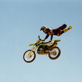 Moto-X; Oceania championships, Moonshine Park; local boy Ryhs Dulieu performing between races.