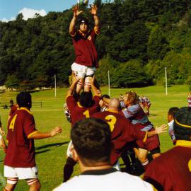 Rugby; action in Upper Hutt-Avalon match, Maidstone Park.