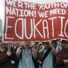 Heretaunga College protest march; teachers banning extracurricular activities.