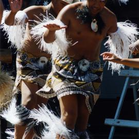 Ōrongomai Marae 2003; Waitangi open day; Cook Islands Christian group from Porirua.