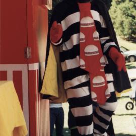 Teddy bears’ picnic, 2003; 'Ronald McDonald's offsider, 'Hamburglar'.