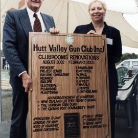 Hutt Valley Gun Club centenary and clubroom renovations; commemorative plaque