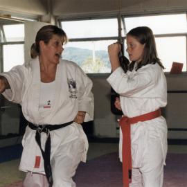 Karate; KSK Karate at 585a Fergusson Drive; instructor Stella Lenihan and student.