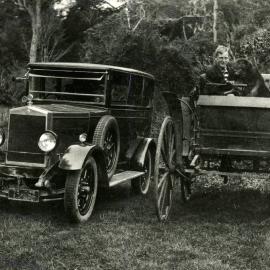Car; 1927 Morris; and motor buggy.