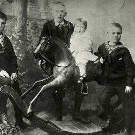 Barton family; Edward, Richard, Wilfred and Roy Barton, 1894.
