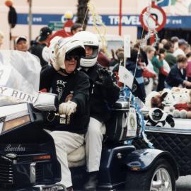 Christmas parade 2003; Bikers' toy run group.