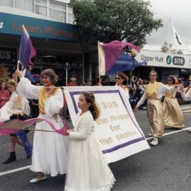 Christmas parade 2003; unidentified church group.