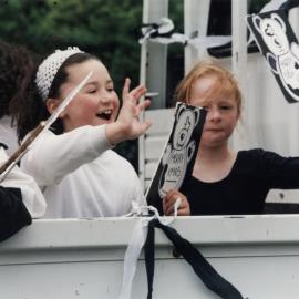 Christmas parade, Stokes Valley, 2003; Pandas Gym Club?