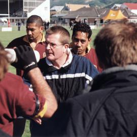 Rugby; mayor Wayne Guppy stands in as senior one coach.