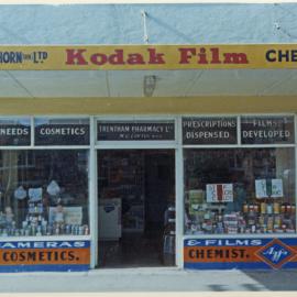 Trentham Pharmacy, 455A Main Road, 1963; new owner M G (Geraldine) Loftus, M P S