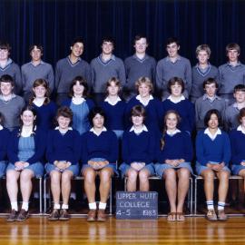 Upper Hutt College 1983 Form 4-5