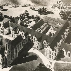 St Patrick's College; sketch of the proposed building.