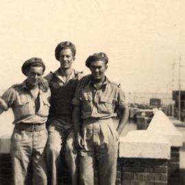 Military Service, World War II; Italy; Venice; Eric and friends