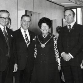 Eric Wood collection; Rotary; (ex?) mayor Doris Nicholson identified.