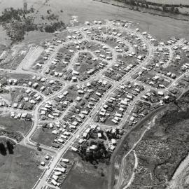 Aerial view, Totara Park, 1974, looking north-east.