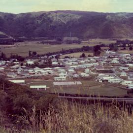 Maoribank from Mangaroa Hill 1971 (2); looking north-west